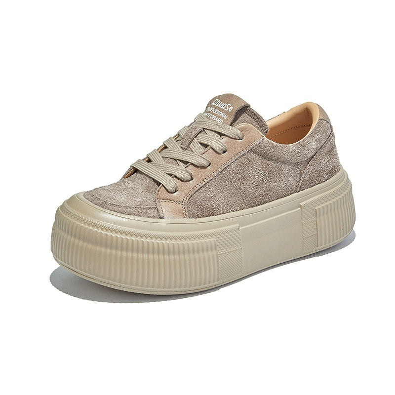 Not Tired Feet Casual Platform Women's Shoes Solid Color