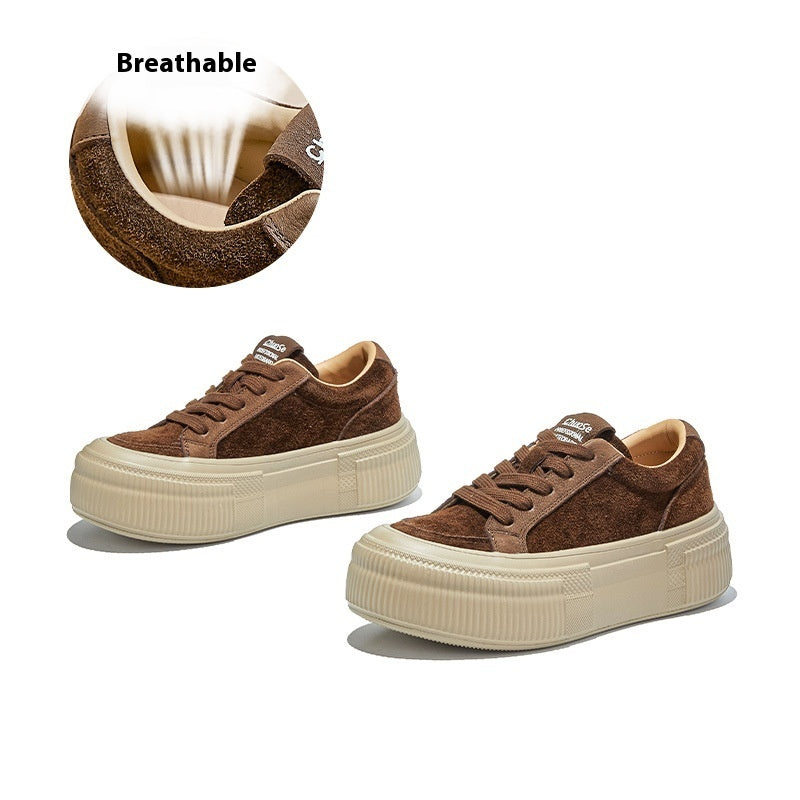 Not Tired Feet Casual Platform Women's Shoes Solid Color