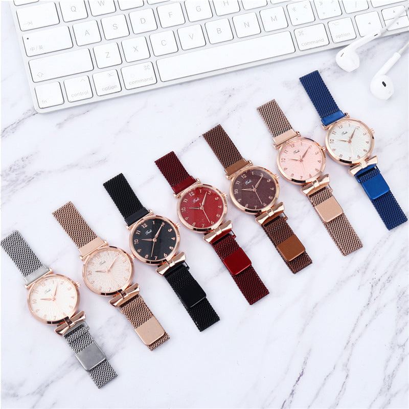 ✨ Elegant Diamond Watch & Jewelry Gift Set – Multiple Colors ✨